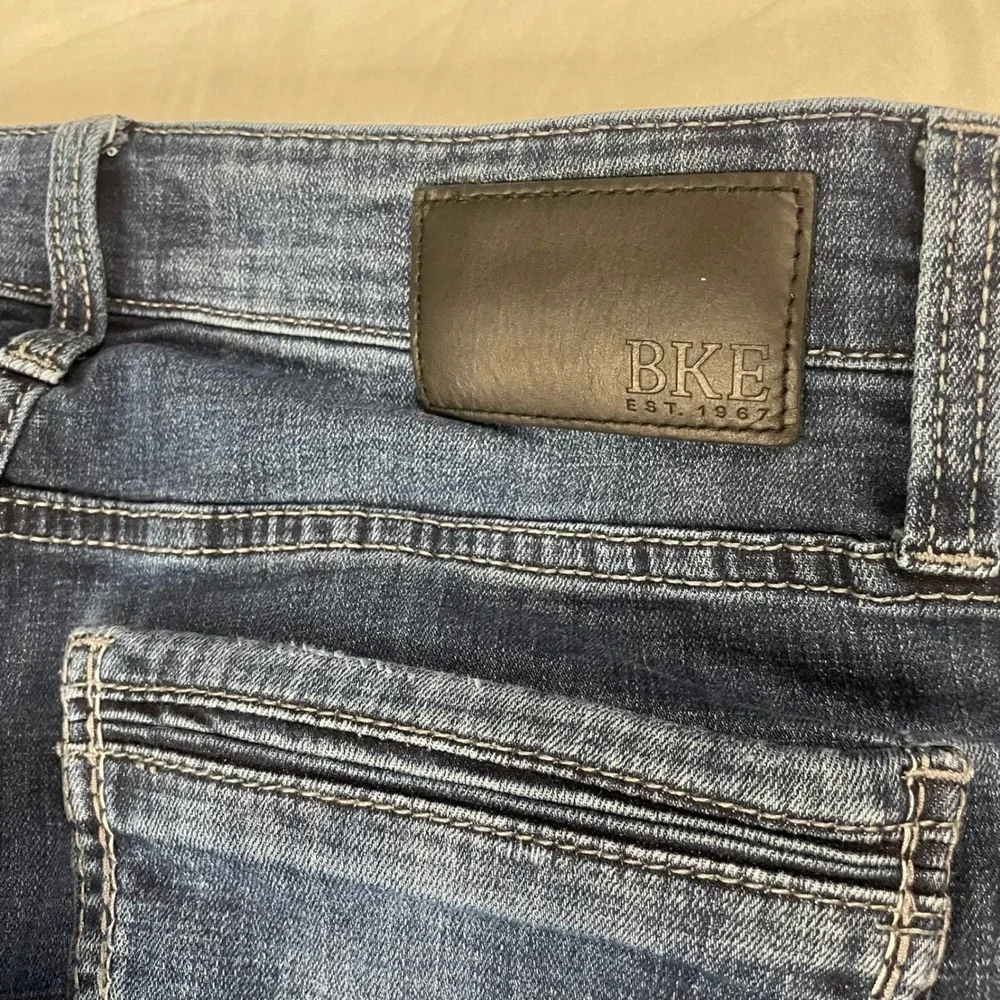 BKE Jake Straight Jeans Mens 32x34 Dark Wash Stretch Denim Blue Casual Americana